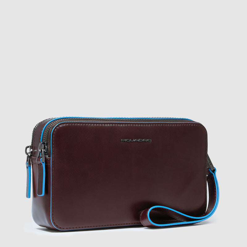 Pochette homme avec deux compartiments