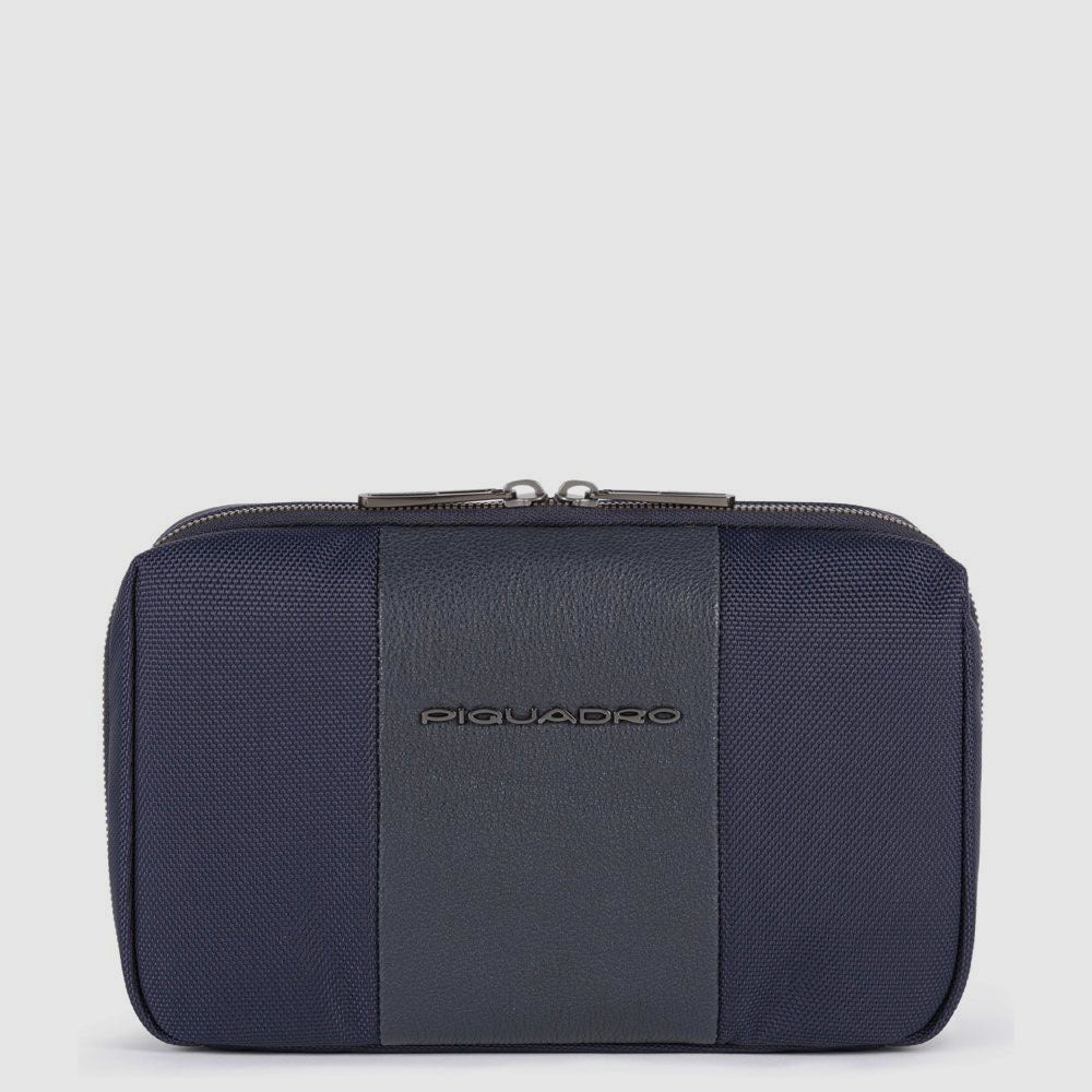 Borsa Organizer Per Cavi Ted - Custodia Portacavi In Materiale Riciclato, Beige, 14x14cm - Foto 3