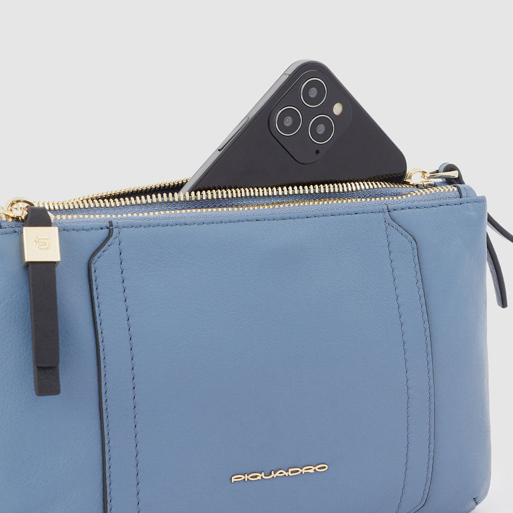 Women’s clutch with removable shoulder strap