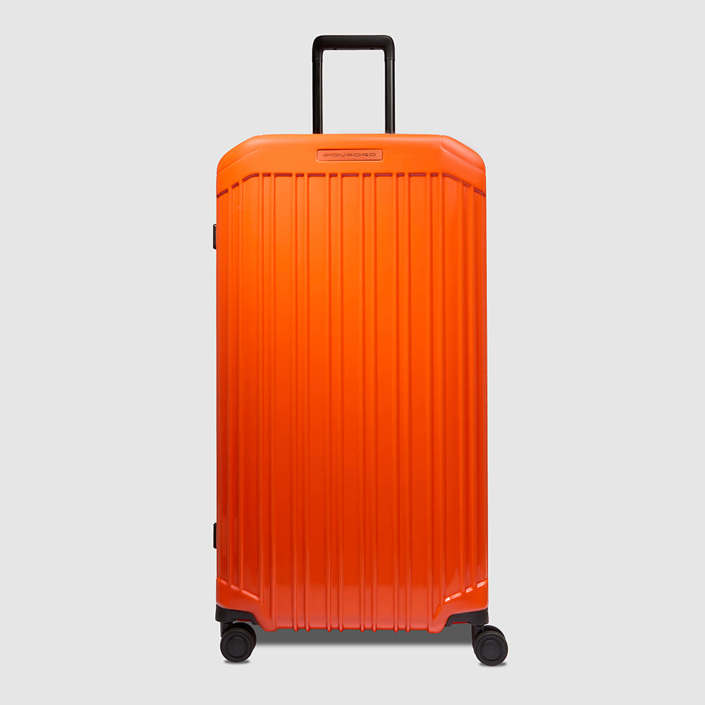 Hardside wheel suitcase in trunk shape orange - Main Image