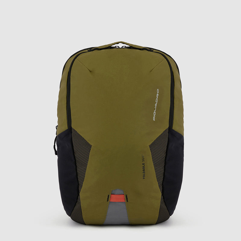 Faltbarer Laptop-Rucksack aus rezykliertem Stoff