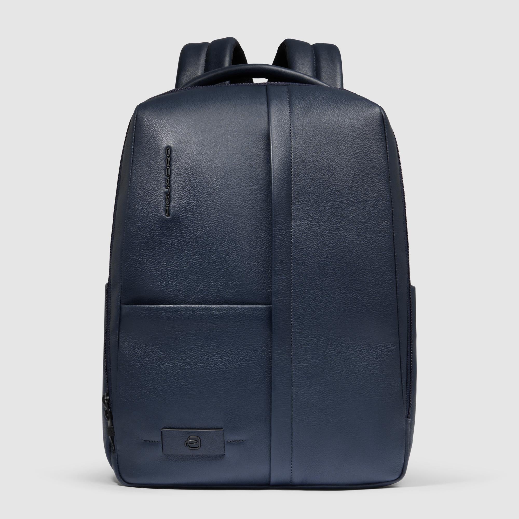 blue steel reinforced laptop backpack Atom Basics ProShield Utility section design includes padded sleeves for multiple devices Travel laptop backpack 15,6" -