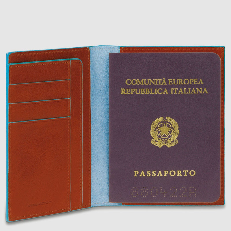 Porta passaporto in pelle