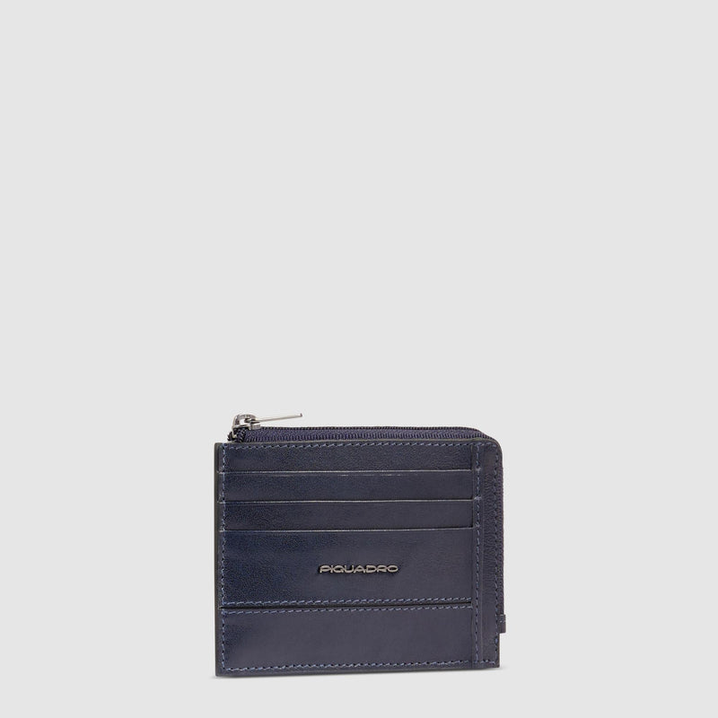 Porte-monnaie zippé avec porte-cartes de crédit