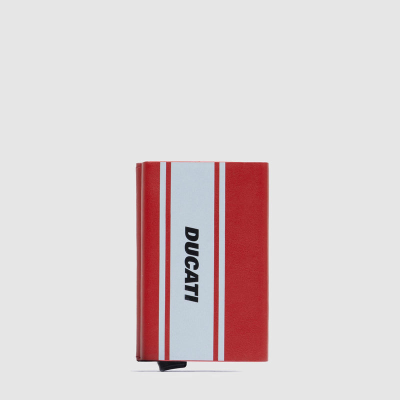 Portefeuille compact pop-up "Piquadro x Ducati"