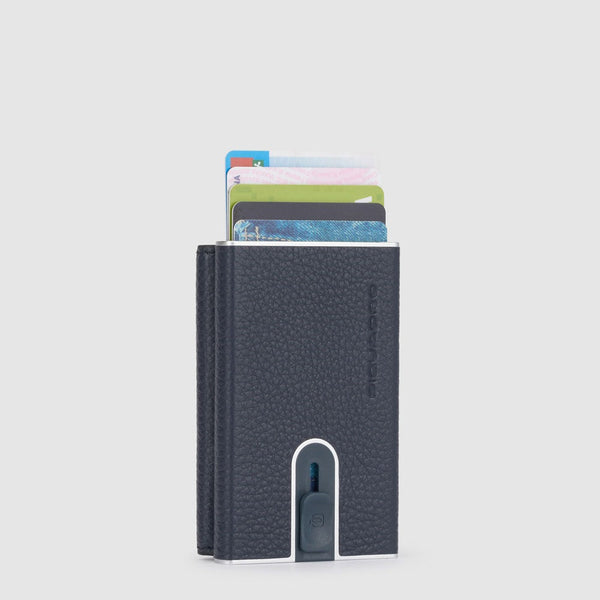 Compact Wallet mit Schiebesystem und Münz-Fach 
