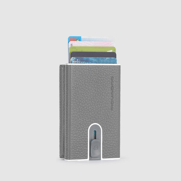 Compact Wallet mit Schiebesystem und Münz-Fach