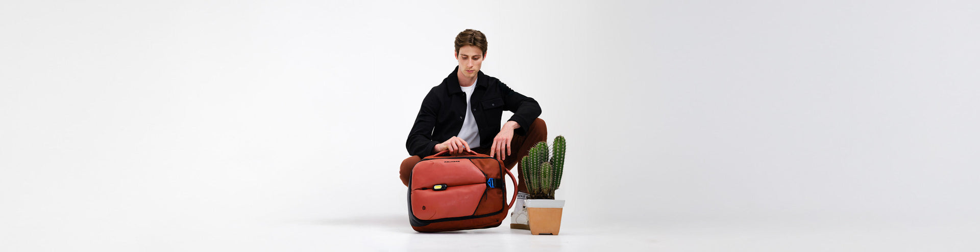 Men's Leather and Fabric Backpacks Sale