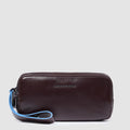Men's Leather Clutch Bag with 12 Card Slots