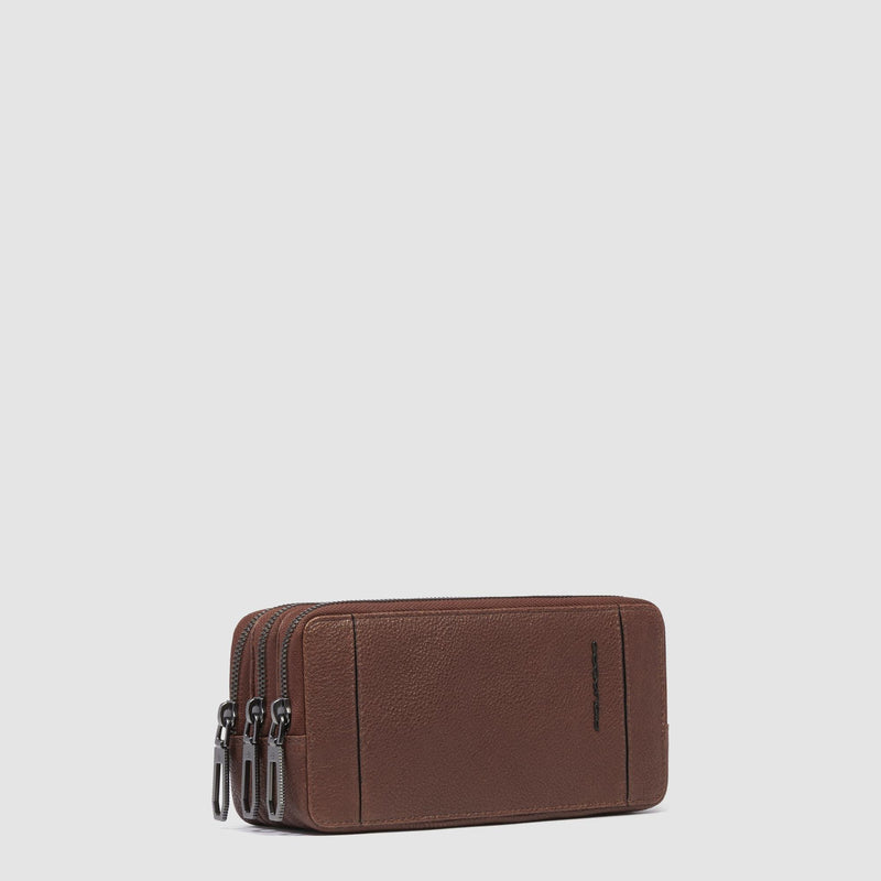 Men's clutch with three dividers