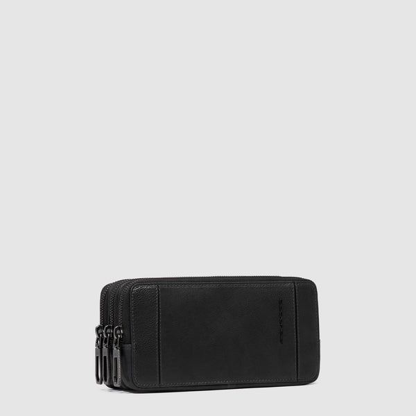Men's clutch with three dividers