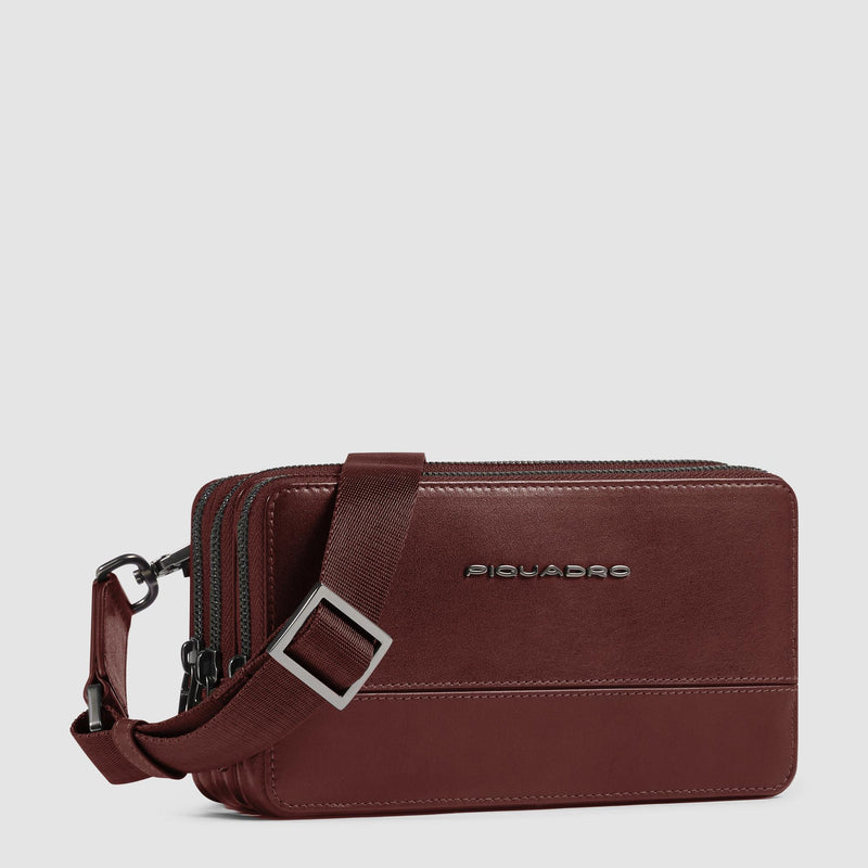 Men's clutch with three dividers