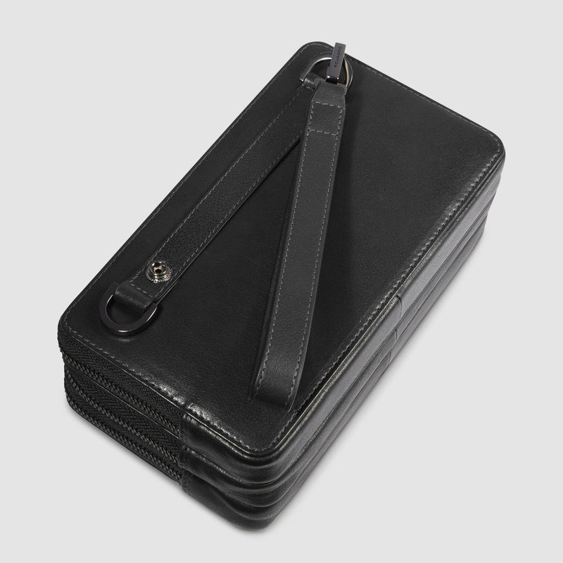Handtasche für Herren mit drei Fächern