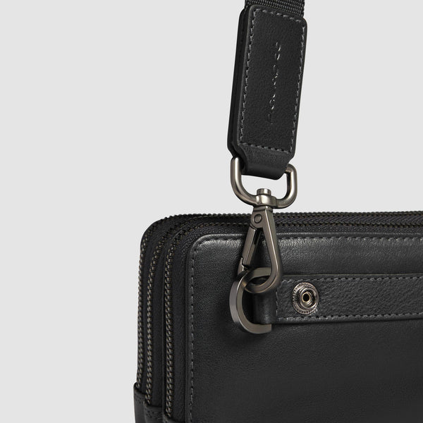 Handtasche für Herren mit drei Fächern