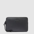 Leather Wristlet with RFID Protection & Card Slots