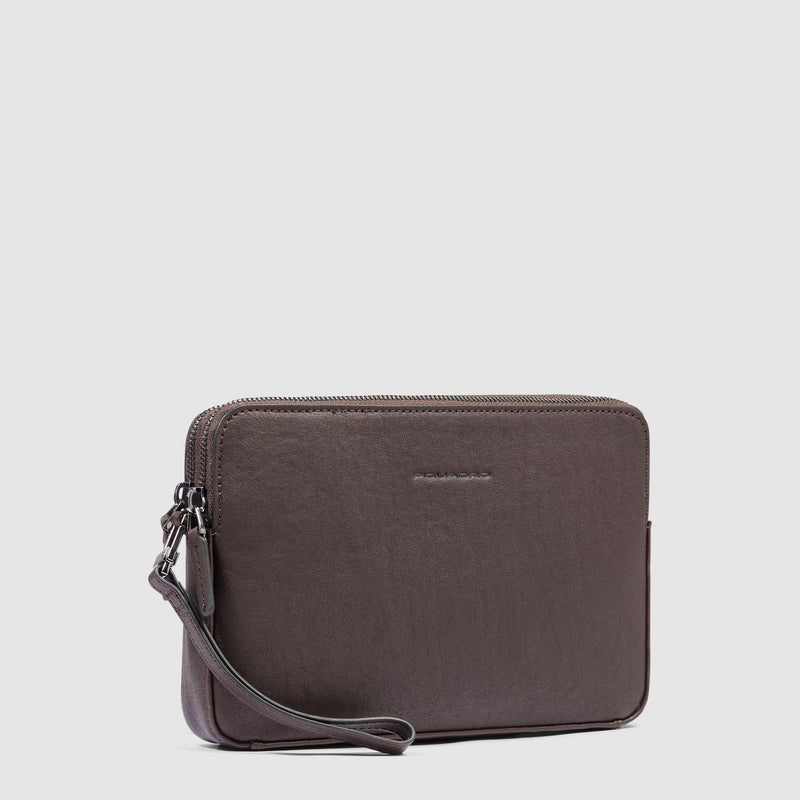 Leather wristlet