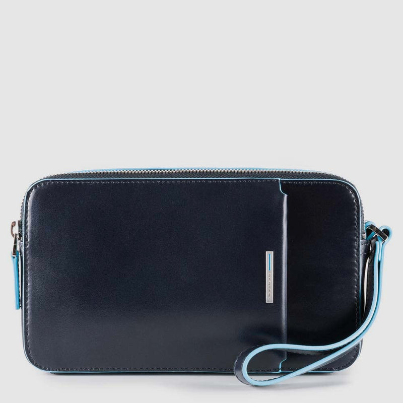 Men’s wrist clutch bag with front slip pocket