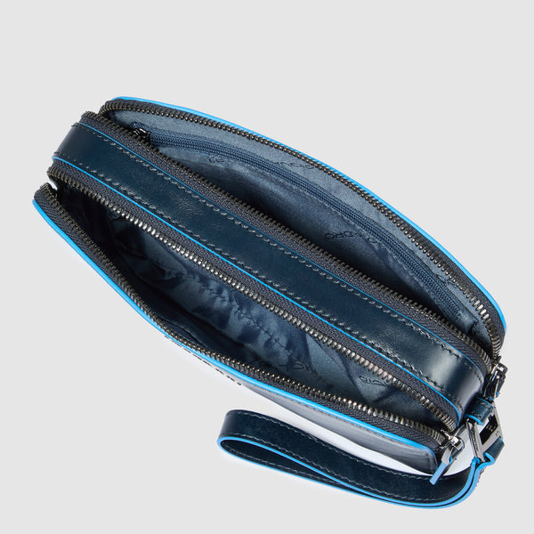 Men's clutch with two dividers