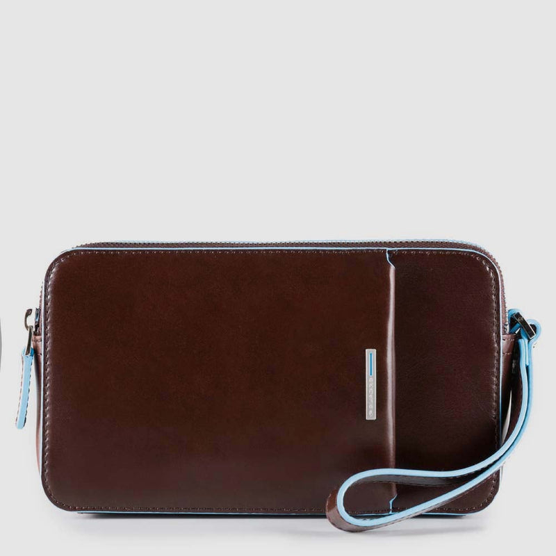 Men’s wrist clutch bag with front slip pocket