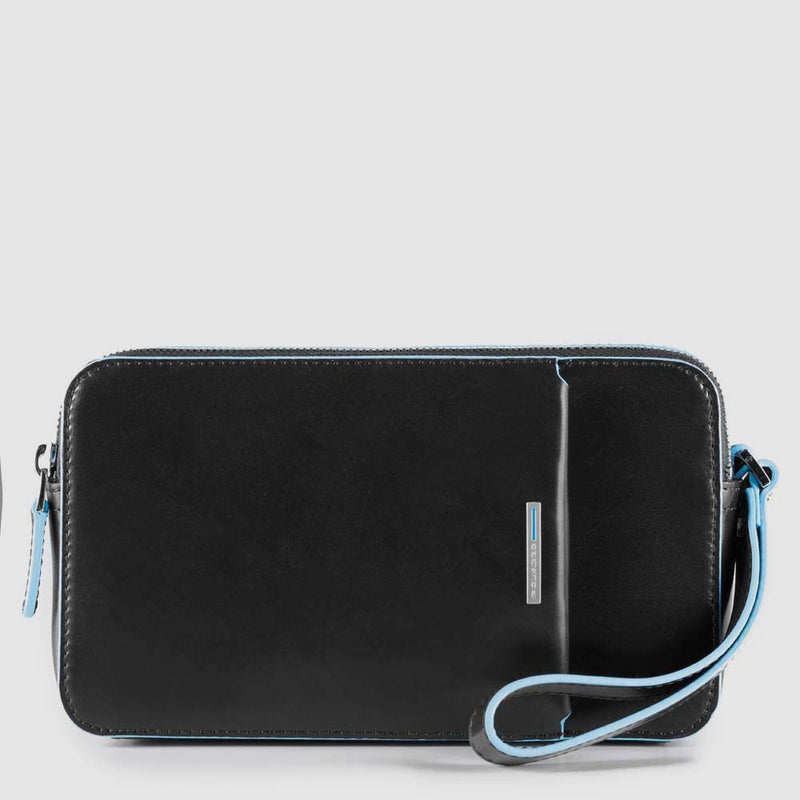 Men’s wrist clutch bag with front slip pocket
