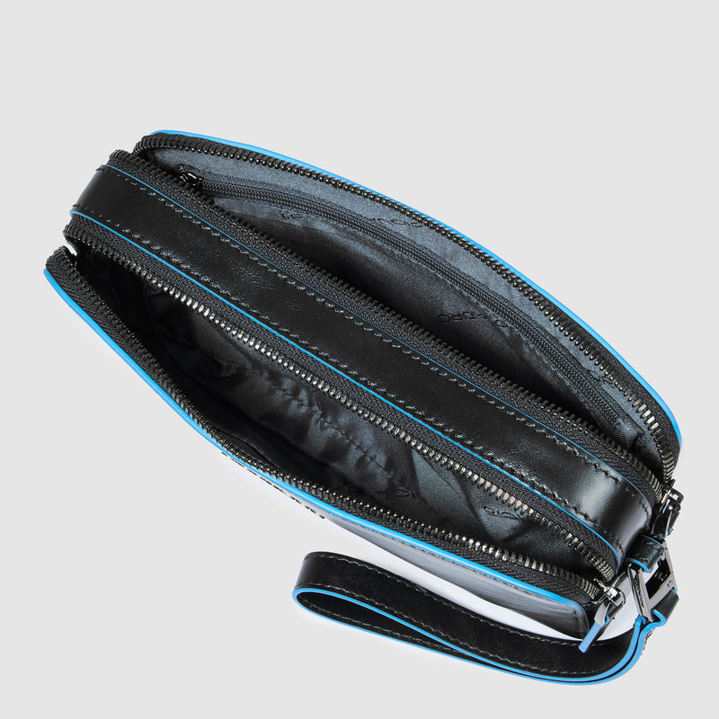 Men's clutch with two dividers