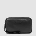 Men's Leather Clutch with Wrist Strap