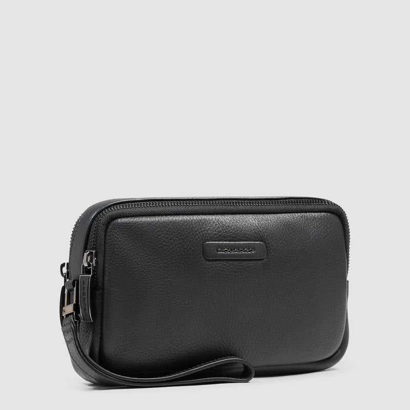 Men's clutch with two dividers