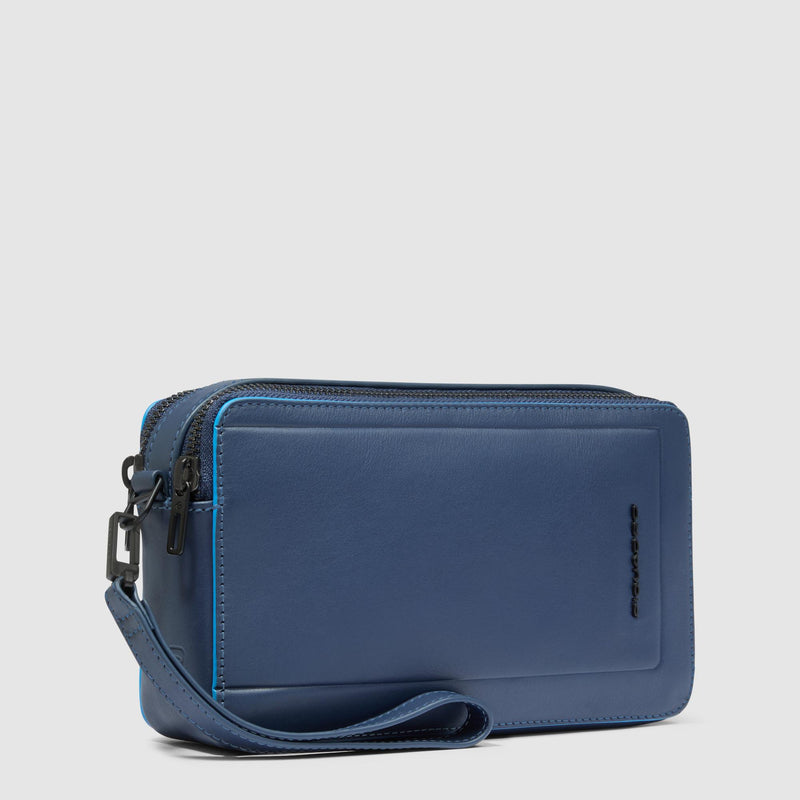 Men's clutch with two dividers