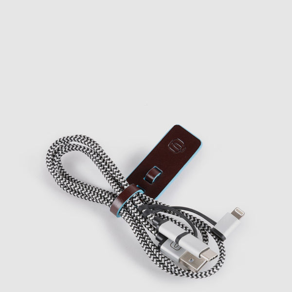 Cord organizer with USB, micro-USB