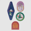 Vinyl Sticker Set for Suitcases and Luggage