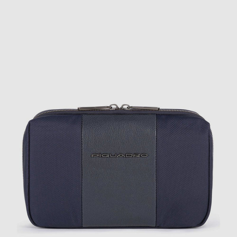 Piquadro Electronic cord pouch in recycled fabric