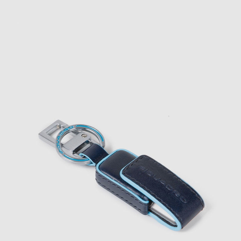 Schlüsserhänger aus Leder mit 64 GB USB-Stick | Schlüsselanhänger