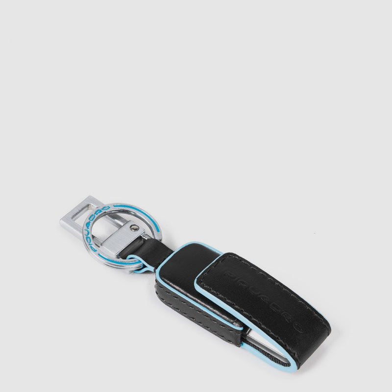 Leather keychain with 64 GB USB flash drive
