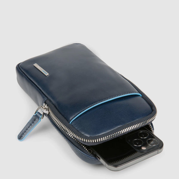 Smartphone men's neck strap wallet with credit