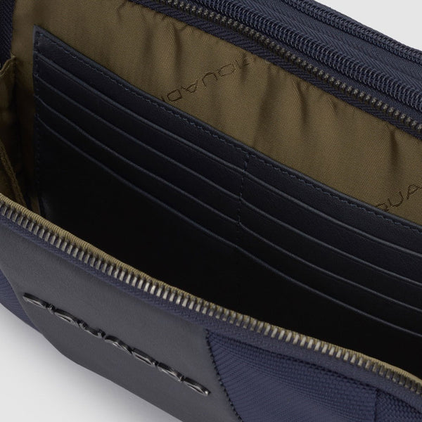 Men's clutch bag in recycled fabric