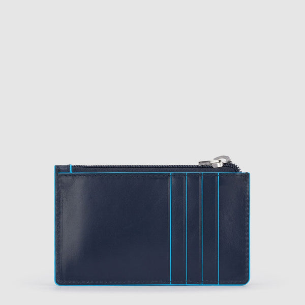 Slim clutch bag with removable shoulder strap