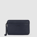 Men's Leather Clutch with 8 Card Slots and RFID Protection