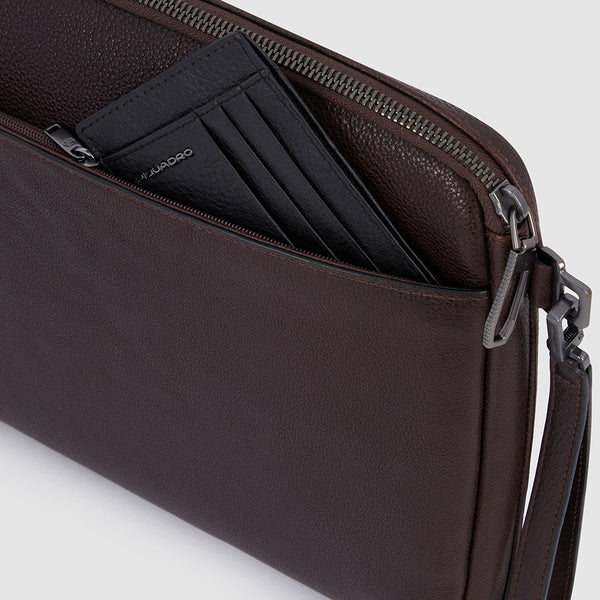 Bolso de mano hombre grande porta iPad® Piquadro B3, marrón