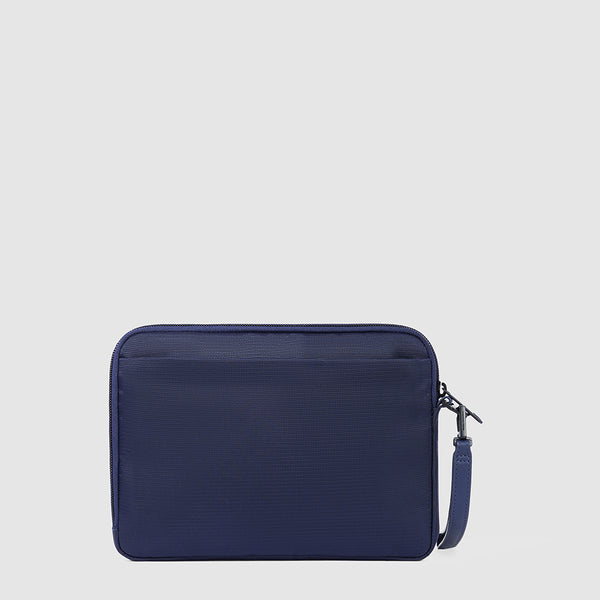 Men's clutch for iPad®mini in recycled fabric