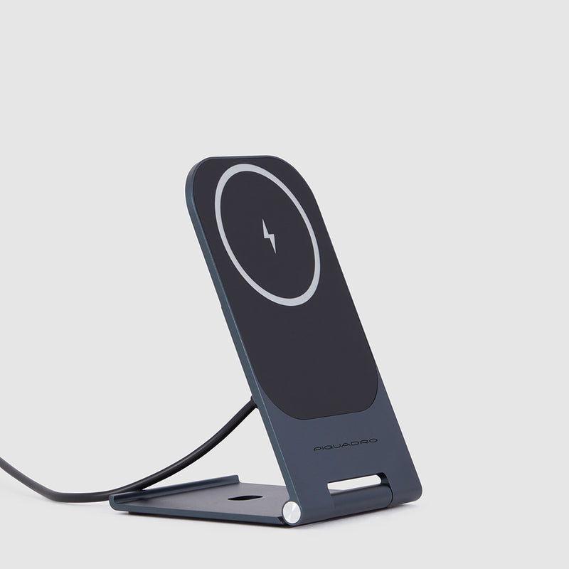 Folding, wireless charging base