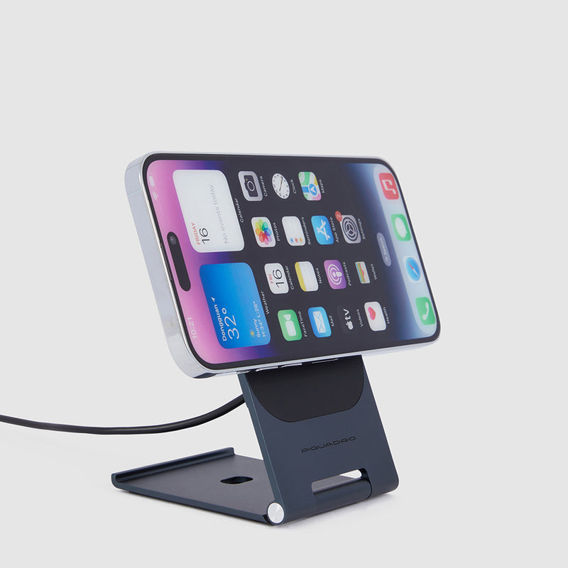 Folding, wireless charging base