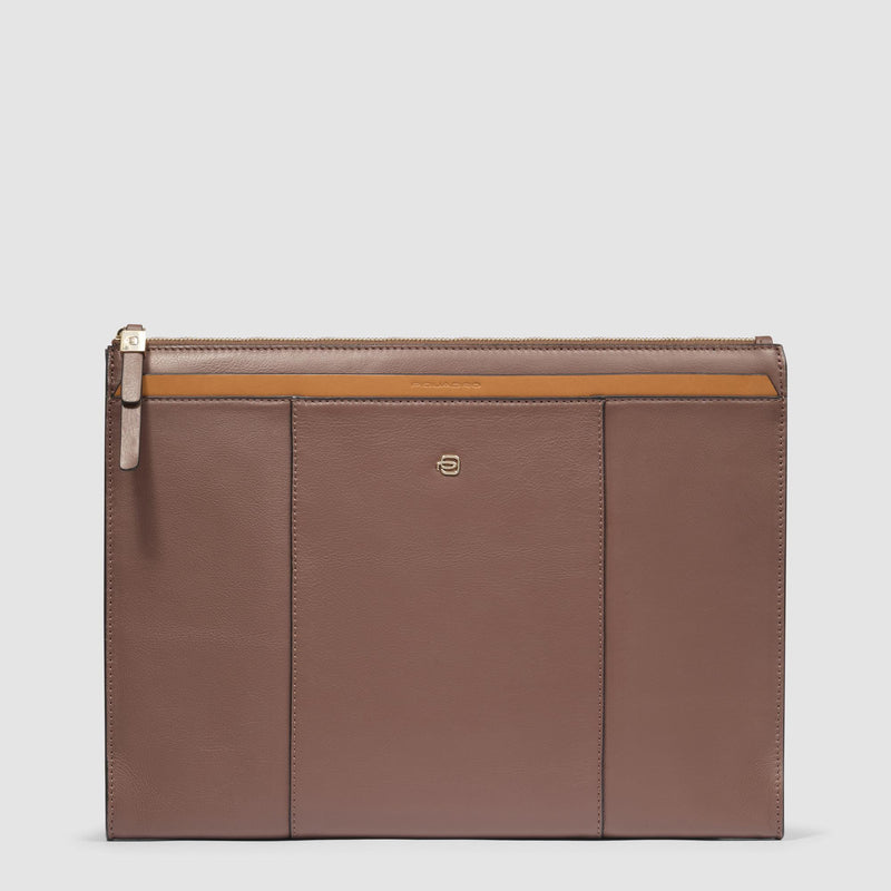 Women's leather clutch for iPad®
