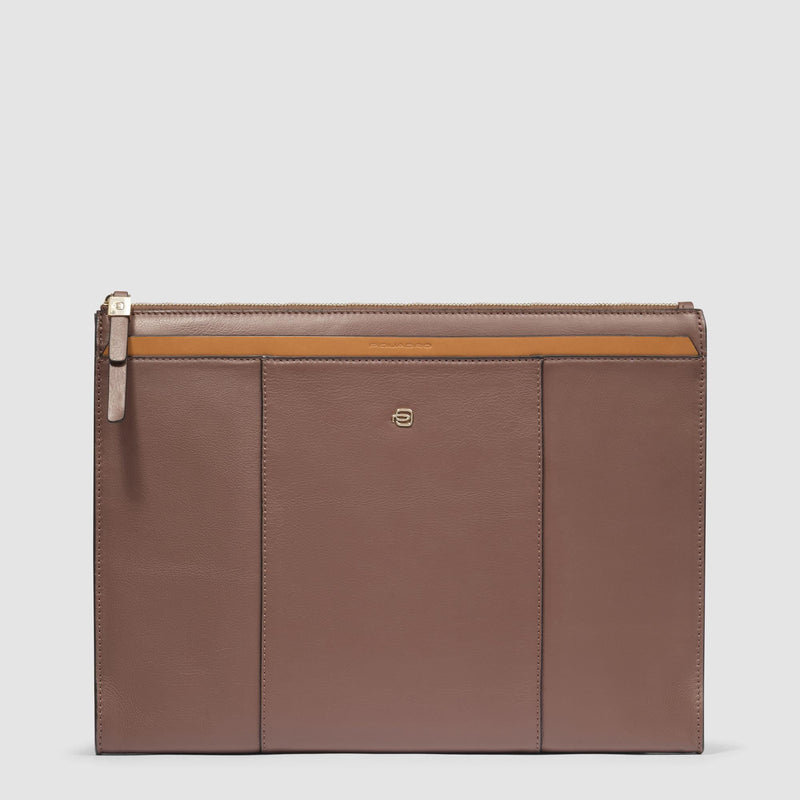 Women's leather clutch for iPad®