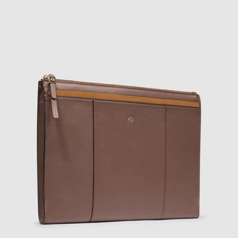 Women's leather clutch for iPad®