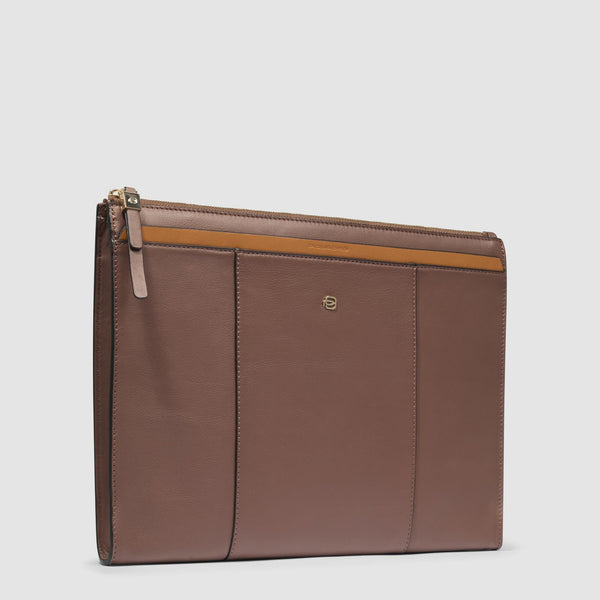Women's leather clutch for iPad®