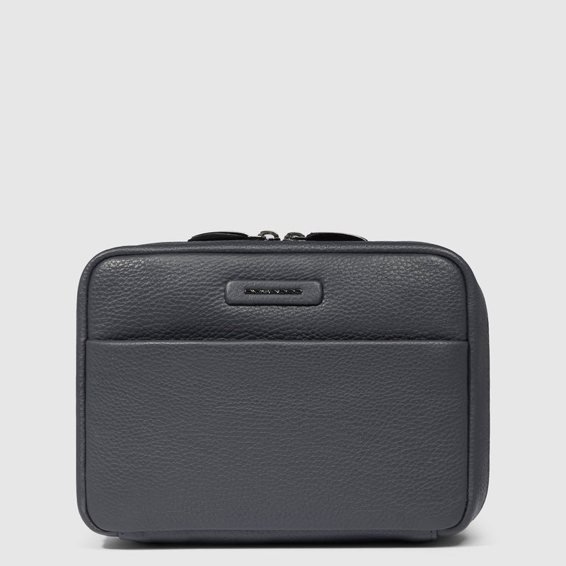 Leather travel cord organizer pouch - 1