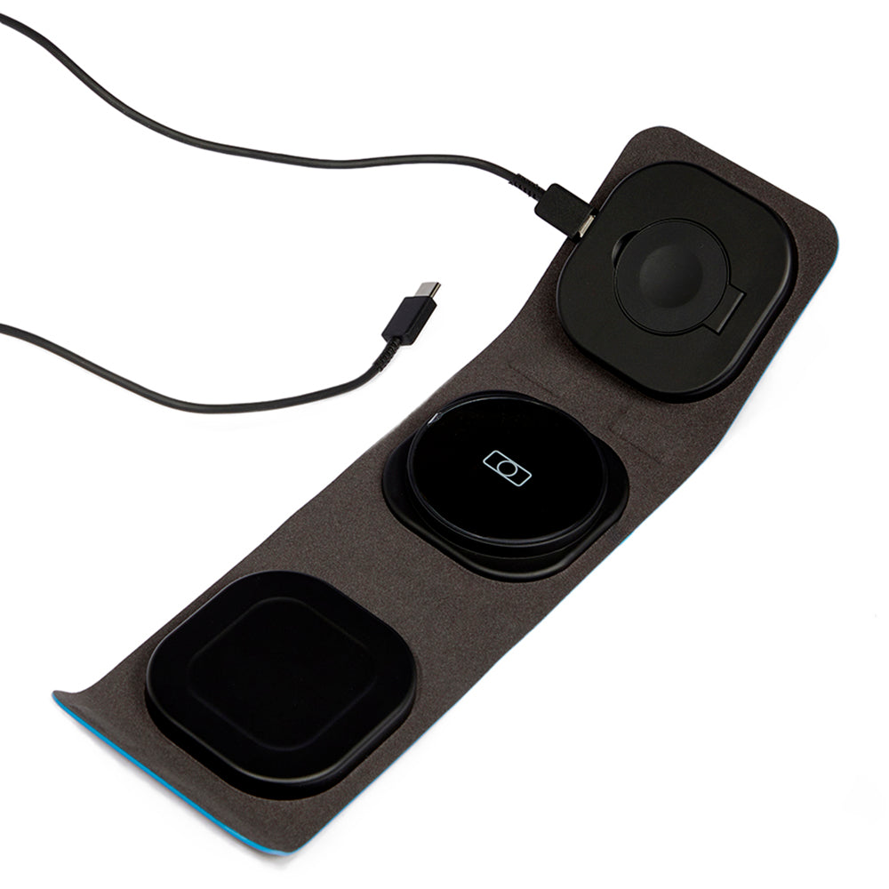 Electight Caricabatterie Wireless Magnetico Pieghevole In Fibra Di Carbonio – 18W Rapido, Per Smartphone Con Ricarica Wireless E MagSafe
