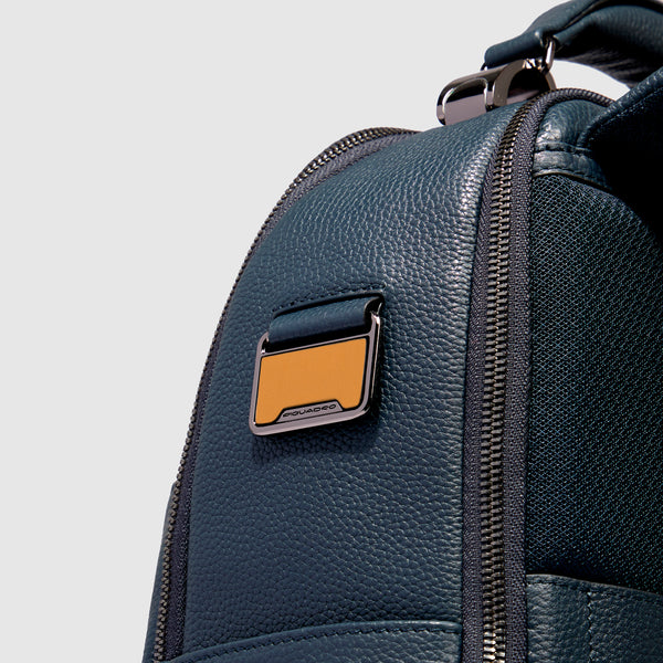 Monogram leather label