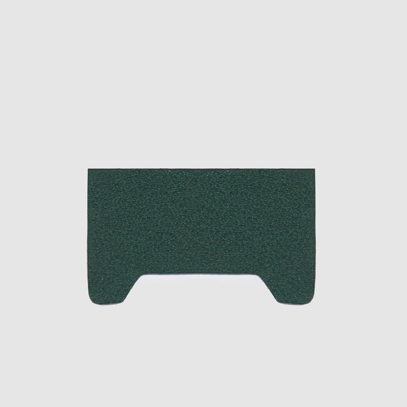 Monogram leather label