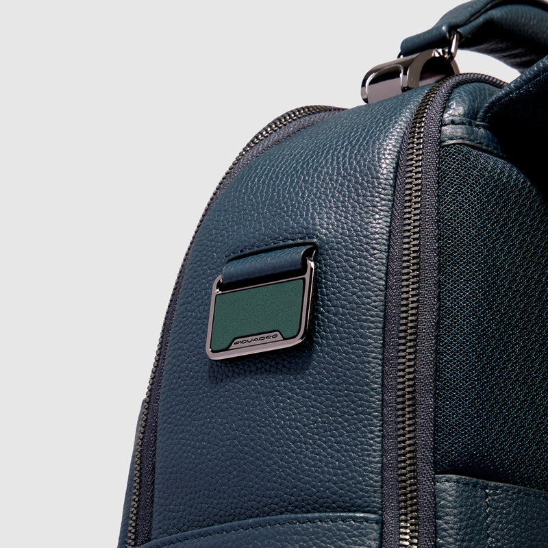 Monogram leather label